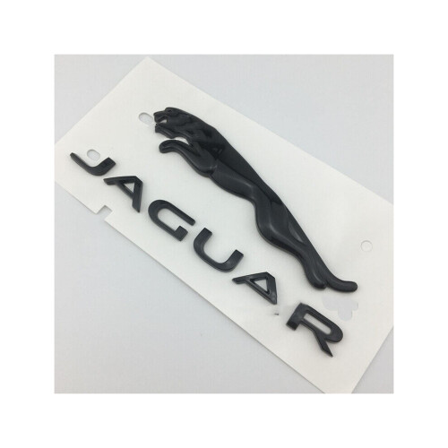 (Black) Suitable For Jaguar Rear Trunk Labeling Logo19*4cm