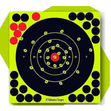 50pcs Self-adhesive Reactivity Shooting Splatter Target Pasters Aim Hunt Target Papers Stickers Fluorescent Target