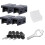 Sliding Window Locks (4 Pack), Security Window Locks with Keys, Adjustable Aluminum Sliding Window Zekai 1