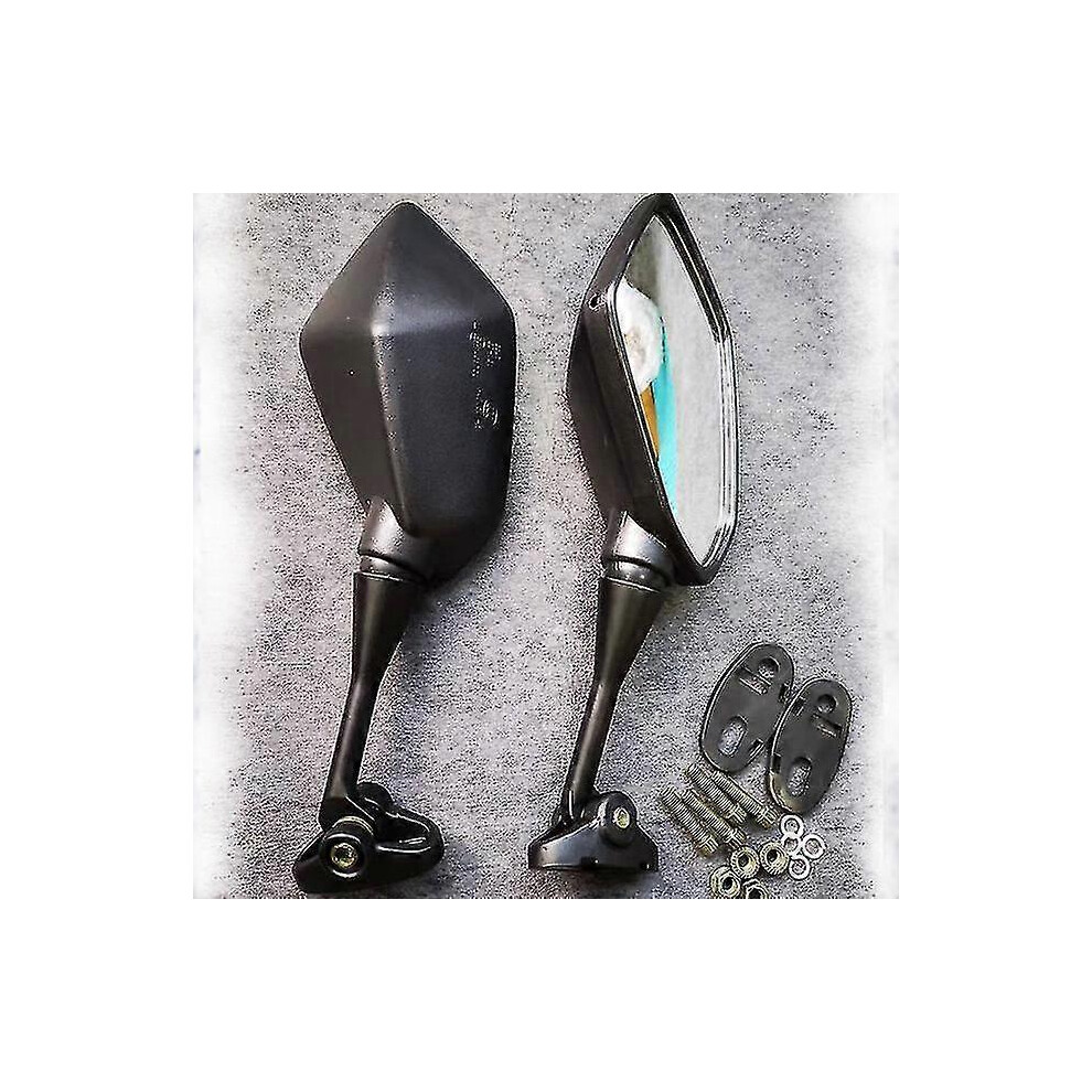 (Black) For Honda Cbr650r Cbr650f Cbr500r Cbr600f Cbr600rr Cbr1000rr Cbr1100xx Mirrors Motorcycle Scooter Rear View Mirror Carbon Look Zekai Black 5778930668007