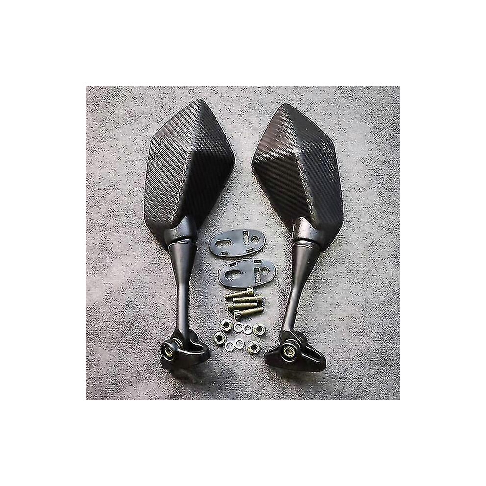 ( Carbon Fiber) For Honda Cbr650r Cbr650f Cbr500r Cbr600f Cbr600rr Cbr1000rr Cbr1100xx Mirrors Motorcycle Scooter Rear View Mirror Carbon Look Ze Black 5778930668014