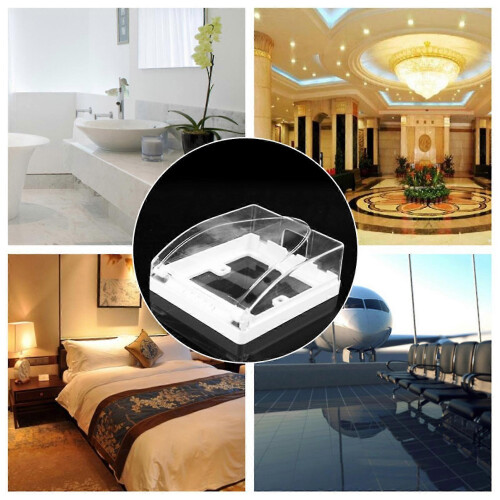 (Transparent) 86 Type Switch Waterproof Box Dustproof Splash-proof Durable Power Outlet Socket Protective Cover For Bathroom 1