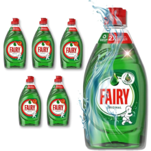 Fairy Original Washing Up Liquid (5 x 320ml) - Bulk Dishwashing Liquid | Fairy Liquid Original Fairy Washing Liquid | F