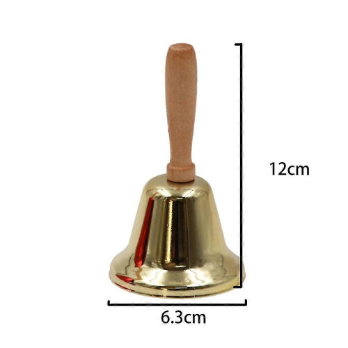 Super Loud Solid Hand Call Bell Wooden Handle Christmas Hand Call Bell Zekai 1