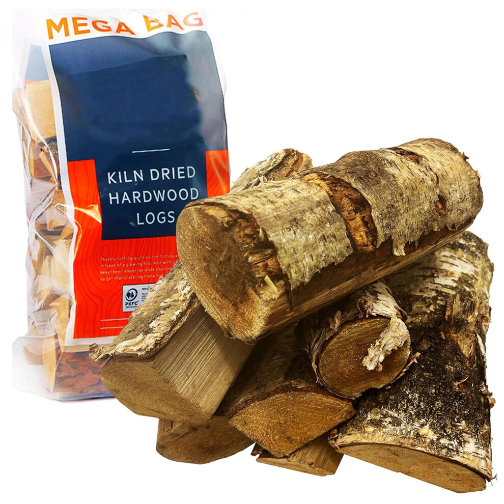 1 Bag 22L Ready To Burn Dried Firewood Kiln Logs For Open Fires