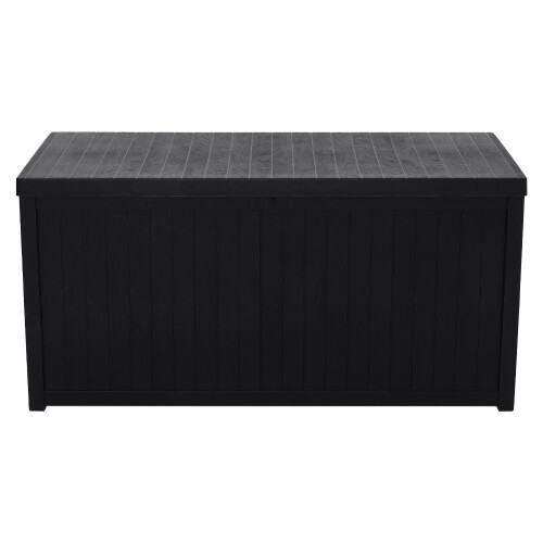 430L Black Lockable Waterproof Garden Storage Box 2