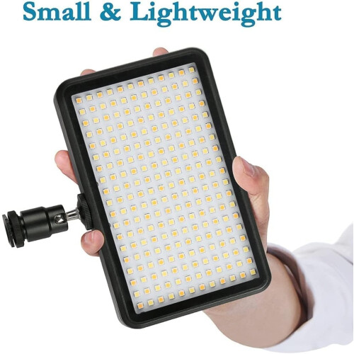 W228 LED Video Light 6000k Dimmable Ultra Bright Panel Digital Camera/Camcorder Light, LED Light (No Battery) 2