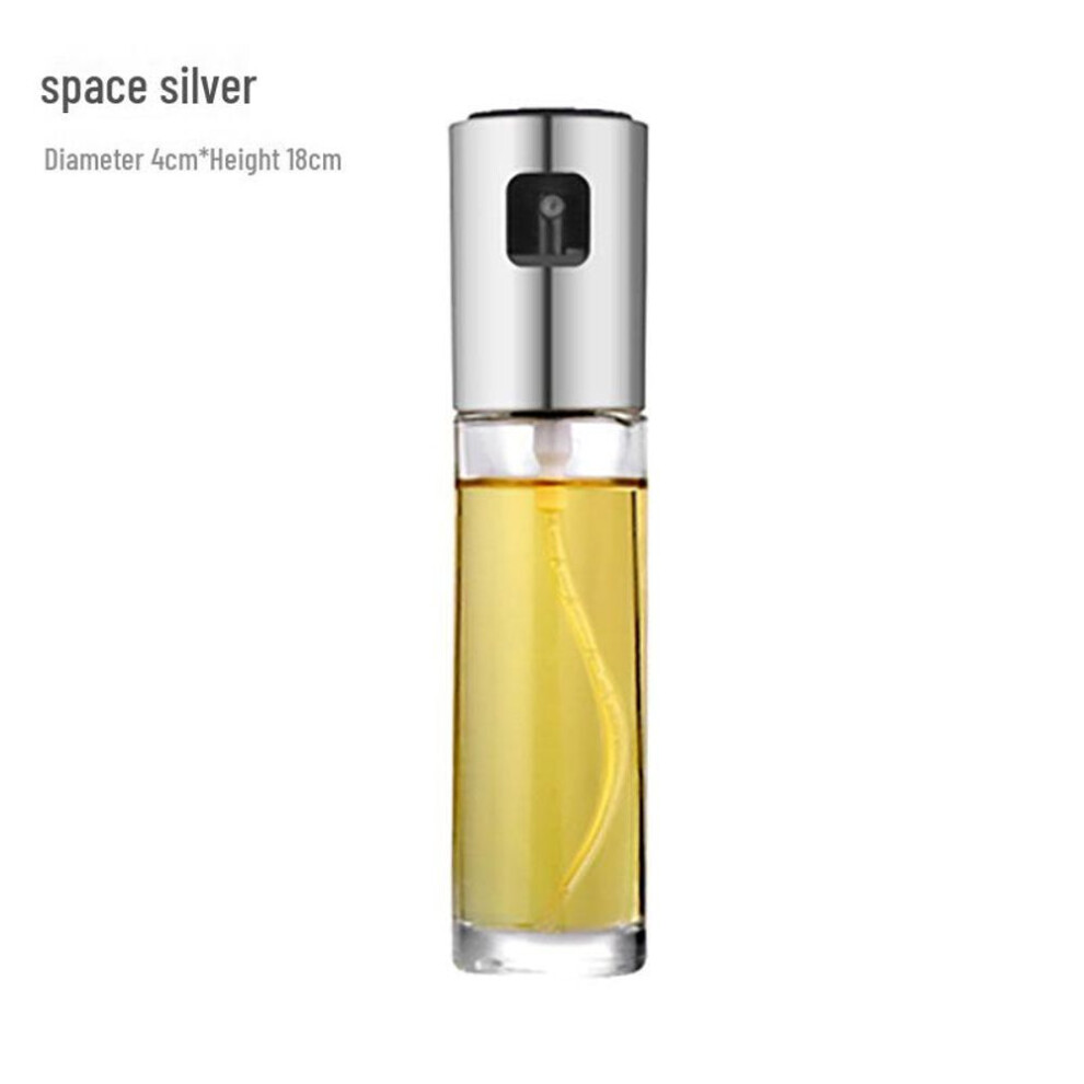 (silver, color box hardcover) "air Pressure Oil Sprayer For Barbecue, Fitness, And Kitchen Cooking - Control Oil Spray Bottle With Atomizer For Edible Oils"
