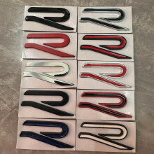 (Large R logo-black border blue) Applicable to Volkswagen Golf 8th generation 7 Magotan cc modified accessories new R/Rline car sticker tail decoration
