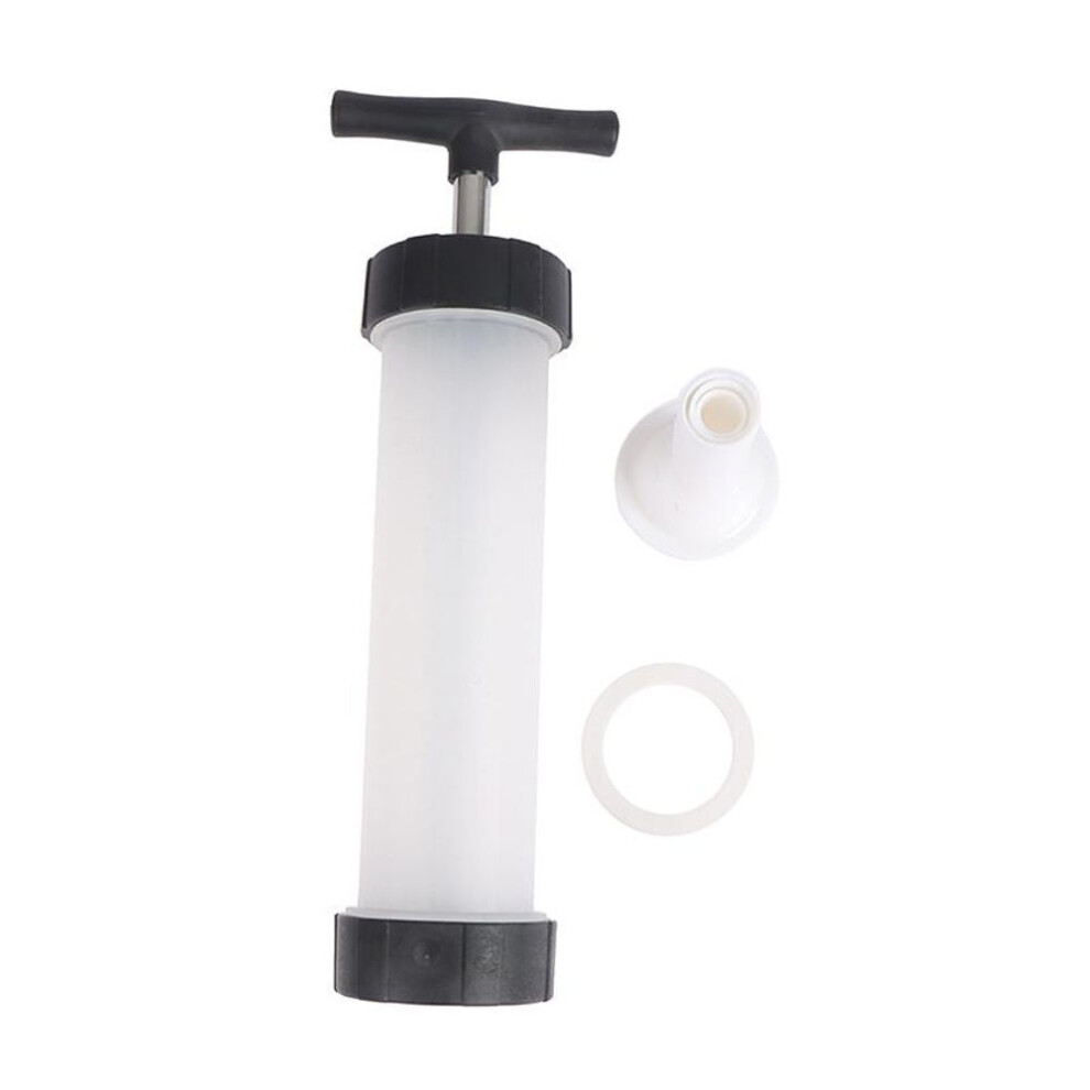 Meat Fillers Machine Sausage Maker Stuffer Push Manual Press 3 Nozzles Funnel