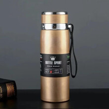 (gold, 1000ml) 1L Thermal Water Bottle Keep Cold and Hot Water Bottle Thermos for Water Tea Coffee Vacuum Flasks Stainless Steel Thermos Bottle