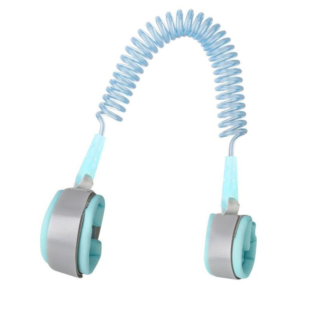 (blue) Anti Lost Wrist Link Toddler Leash Safety Rope For Baby Kid Outdoor Walking Belt
