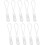 (White) 10pcs Replacement Zipper Pulls Orange Zipper Pull Cord Extender 1