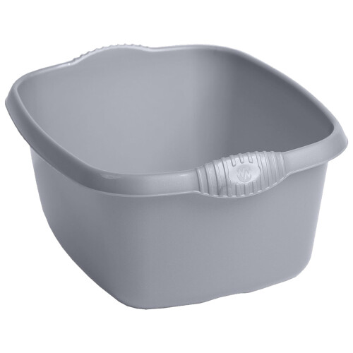 1 x Silver Rectangular Washing Up Bowl Ideal For Washing Dishes