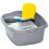 2 x Silver Rectangular Washing Up Bowl Ideal For Washing Dishes 3