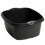 1 x Black Rectangular Washing Up Bowl Ideal For Washing Dishes 1