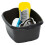 1 x Black Rectangular Washing Up Bowl Ideal For Washing Dishes 3