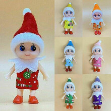 (orange) Baby Xmas Gifts Christmas Tree Elf Doll Home Oranments Kids Baby On The Shelf Elf Toy