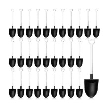 200 Pcs Mini Shovel Spoons for Dessert Disposable Plastic Shovel Shaped Spoons Mini Dessert Spoons