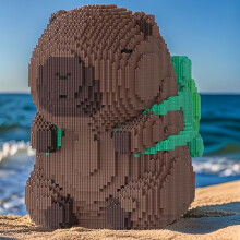 5400pcs Capibara Bausteine Set - Perfekt Für Schreibtisch, Wohnzimmer Und Studiendekoration