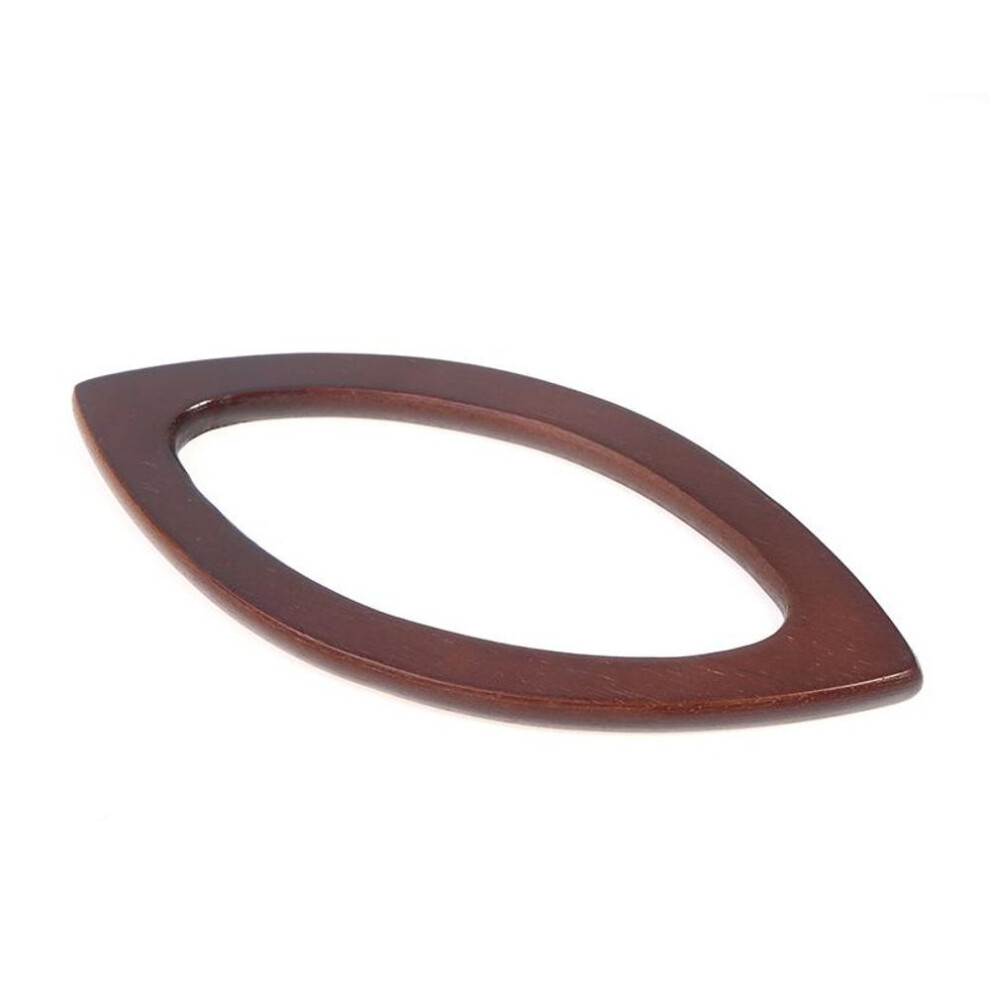 (coffee) Solid Wood Bag Handle Replacement Diy Handbag Tote Handles Bags Classic Straps