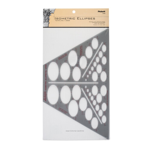 Pickett Isometric Ellipses Template (1268I)