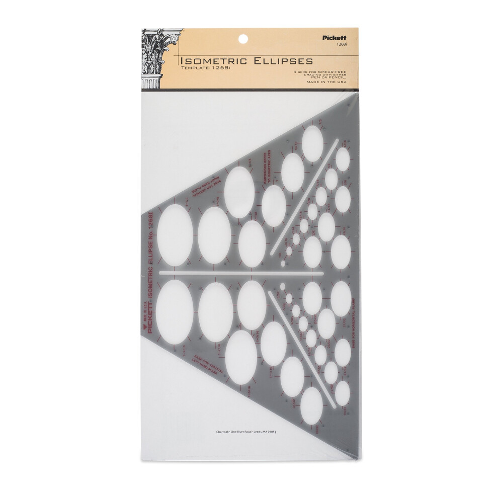 Pickett Isometric Ellipses Template (1268I)