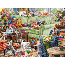 Ceaco  Paws Gone Wild  Kitty Chaos  500-teiliges Puzzle