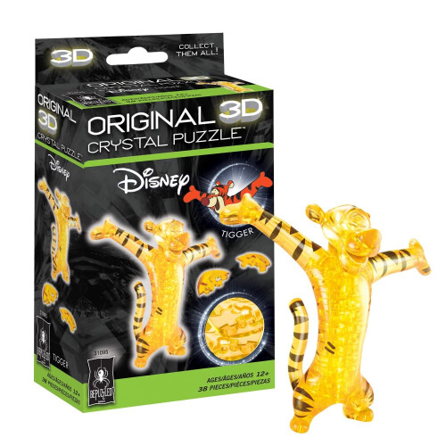BePuzzled | Disney Tigger Αυθεντικό 3D Κρυστάλλινο Παζλ, 12 ετών και άνω