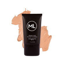 Mineral Liquid Powder Foundation Porcelain SPF15, Oil-Free & Hypoallergenic, Multi-Mineral Complex, Velvet Soft-to-Powder Finish | Modello LPMF07A