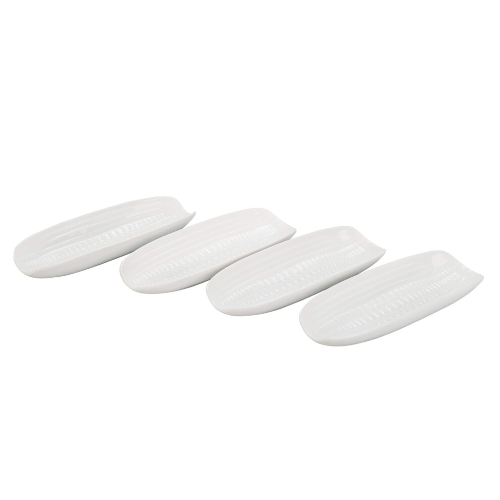 Plat ? ma?s BIA Cordon Bleu 9 po, lot de 4, blanc