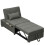 Homcom HOMCOM 4-in-1 Pull Out Sleeper Chair Bed with Pockets, Charcoal Grey 8