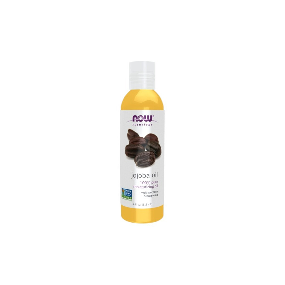 Now Solutions Jojoba Moisturizing Oil for Skin & Hair, Natural Hydration & Nourishing Treatment - 118ml