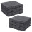 URBN Living (Anthracite, 18) 9Pc Interlocking Plastic Garden Path Floor Tiles Decking Patio Grid Lawn 33x33cm 1