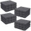 URBN Living (Anthracite, 36) 9Pc Interlocking Plastic Garden Path Floor Tiles Decking Patio Grid Lawn 33x33cm 1