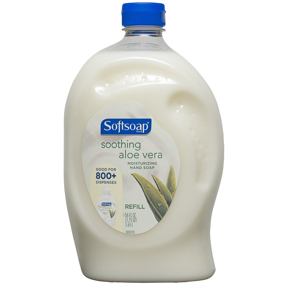 Sapone Vegetale Softsoap Liquid Hand Soap Refill, Soothing Aloe Vera - 56 Fluid Ounce