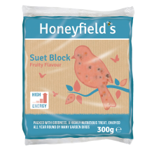 Honeyfield's Suet Blocks (5x Fruity Flavour/5x Insect & Mealworm 300g)