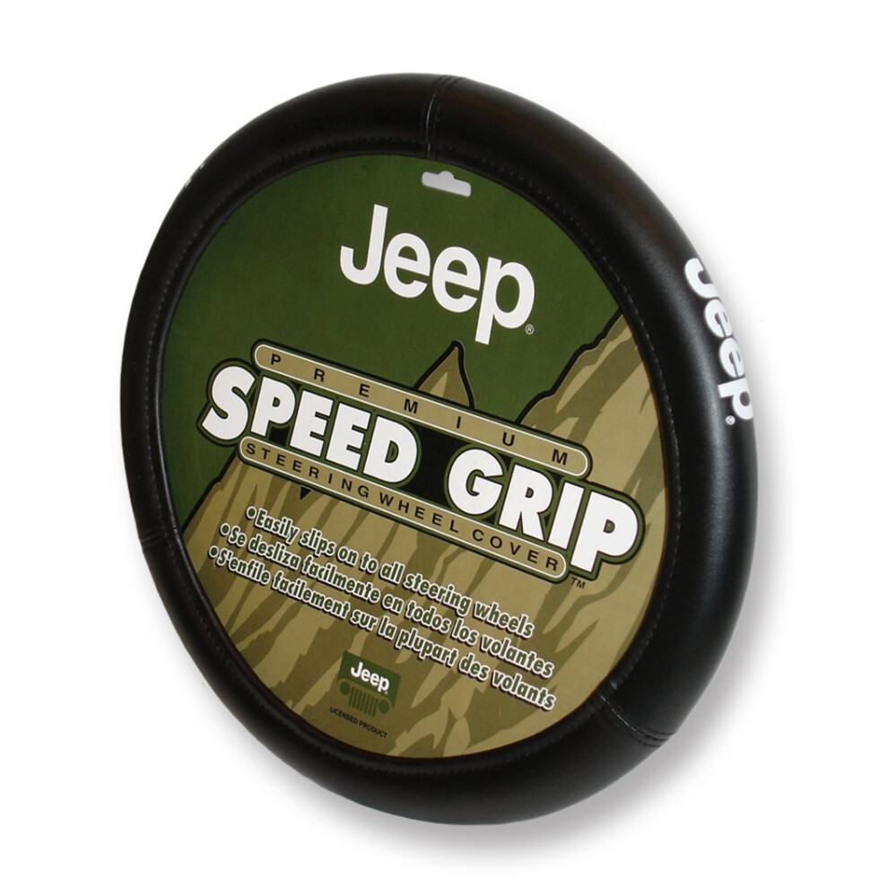 Car Truck Suv Grip Steering Wheel Cover - Speed For Jeep Black 081134164783