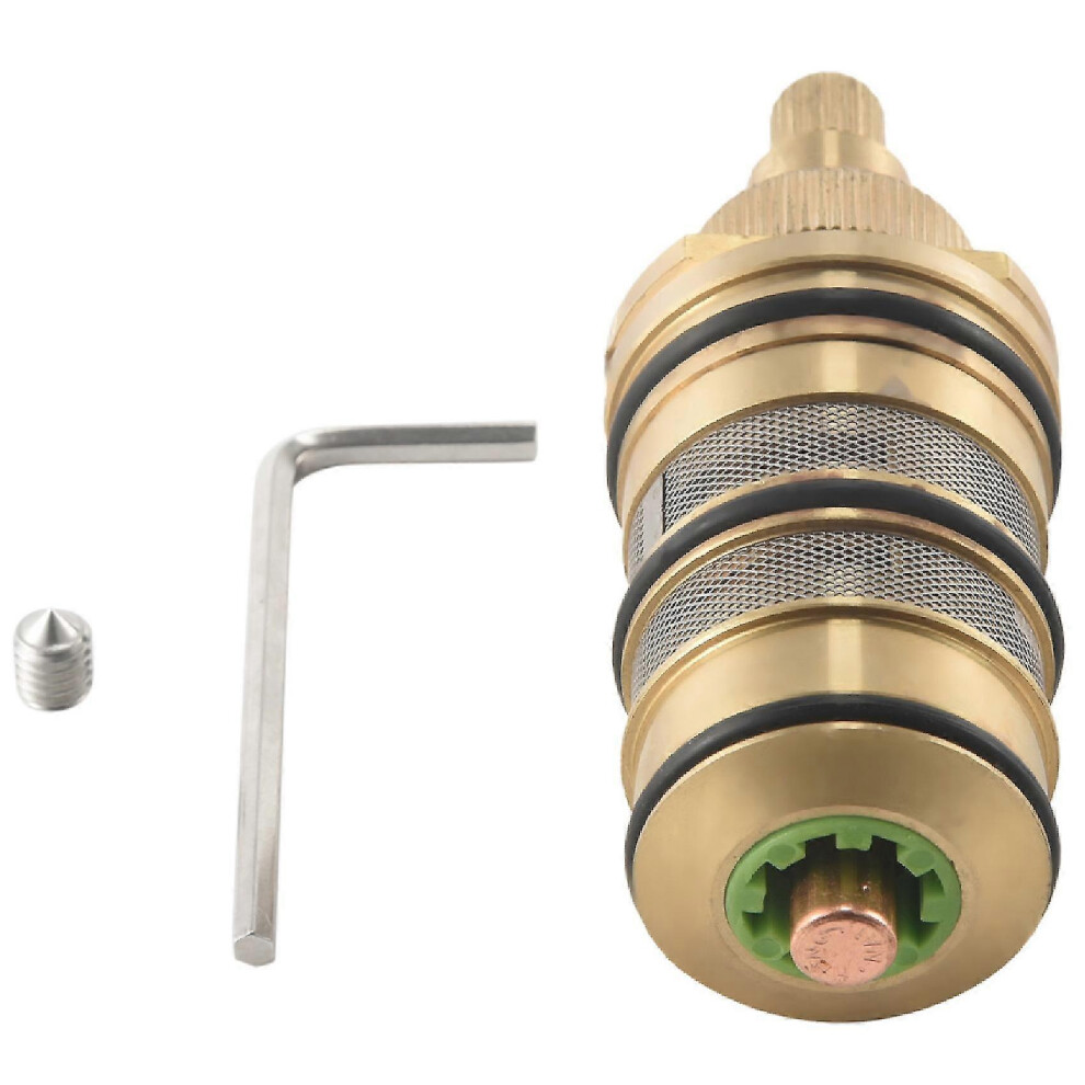 Brass Bath Shower Thermostatic &Handle For Mixing Valve Mixer Shower Bar Mixer Tap Shower Mixing Va Zekai 5778930701742