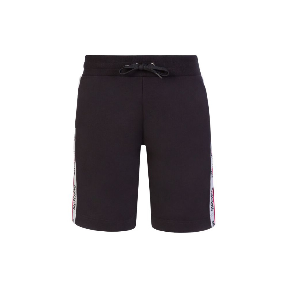 (489 Grey, L) Moschino Tape Logo Track Shorts