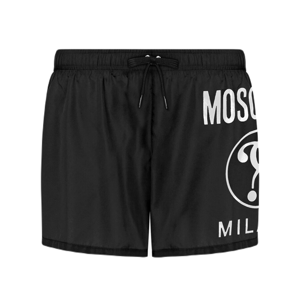 (555 Black, S) Moschino MOSC logo Swim Short