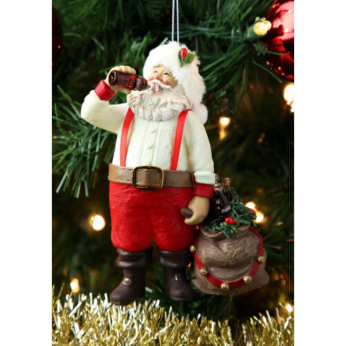 Kurt Adler CC9162 Santa mit Coke Ornament, 5,5" 1