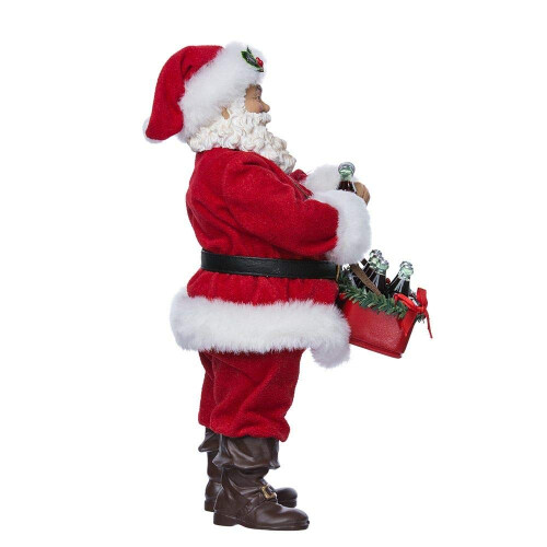 Kurt Adler CC9162 Santa mit Coke Ornament, 5,5" 2