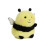 Aurora World Aurora Bee Happy Ρόλυ Παιχνίδι - Γλυκοί Σύντροφοι - Για Διασκέδαση - Κίτρινο 5 Ίντσες 2