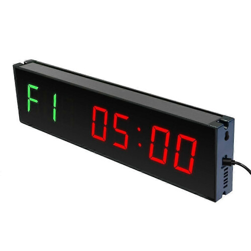 Large Gym Timer Clock Gym Stopwatch Count Down/up, Workout Timer Interval Clock 2