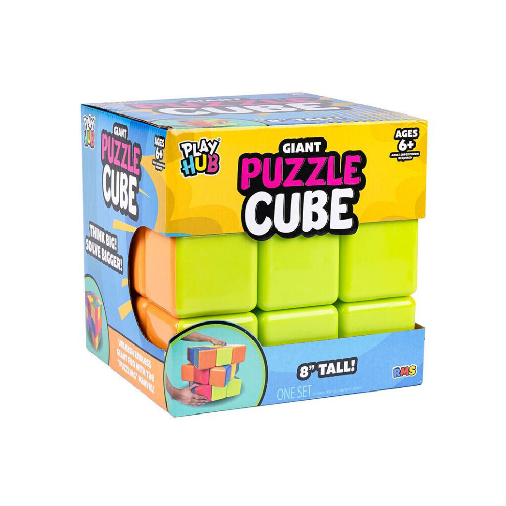 Rms International Giant Puzzle Cube Jumbo Skill Twist & Turn Challenge Brain Game