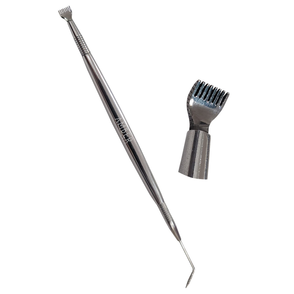 Amber Fight Gear Amber Lash Eyelash Lift Perm Tool Eyelash Separator Stainless Steel Lash Lift Tool With Separation Comb Stick