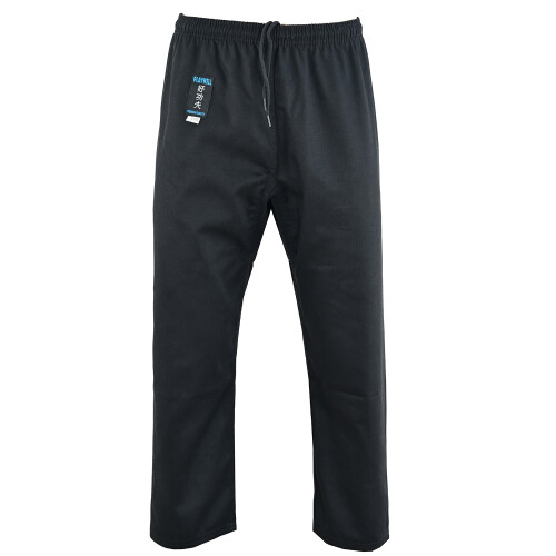 (6/190 cm) Karate Black Premium Silver Brand GI Pants - 10oz