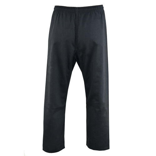 (6/190 cm) Karate Black Premium Silver Brand GI Pants - 10oz 2