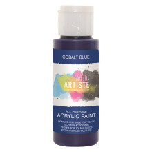 Artiste All Purpose Acrylic Paint - Cobalt Blue, 2oz | Quick-Drying, Water-Based Craft Paint (DOA763229)